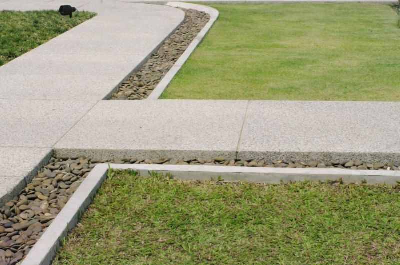 Walkway Curb Installation