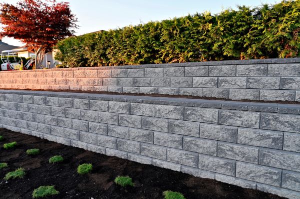 Concrete Retaining Wall Installation in Greenville