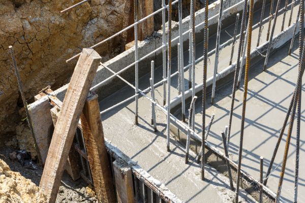 Concrete Footing Pouring in Greenville