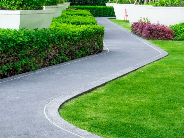 Walkway Curb Installation in Greenville