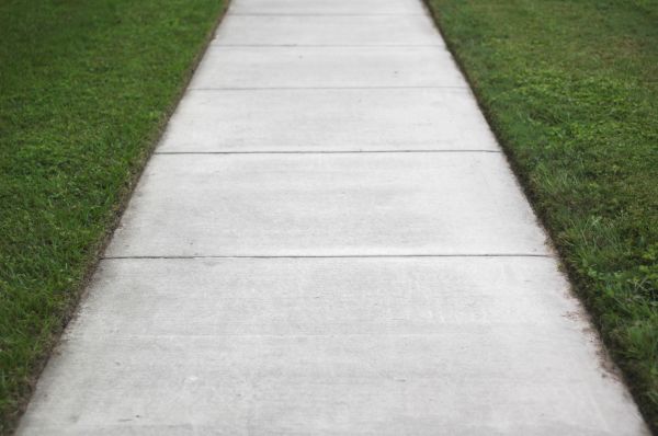 Concrete Path Installation in Greenville