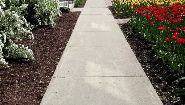 Cement Sidewalk Installation in Greenville