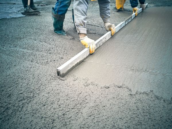 Cement Slab Installation in Greenville