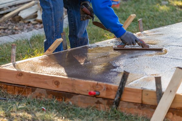 Patio Slab Construction in Greenville