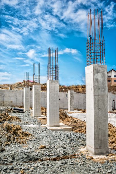 Concrete Footer Pouring in Greenville