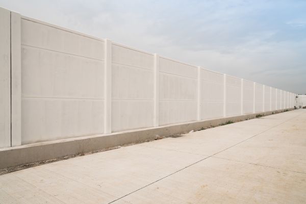 Concrete Fence Construction in Greenville
