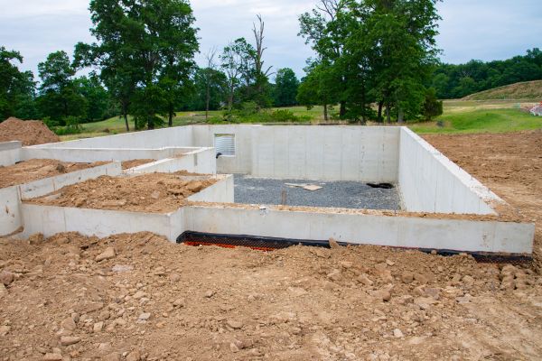 Basement Foundation Pouring in Greenville