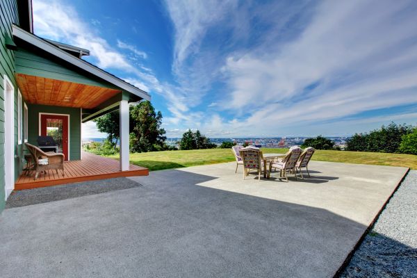 Backyard Concrete Paving in Greenville