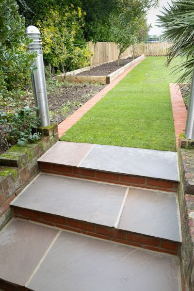Backyard Steps Installation in Greenville