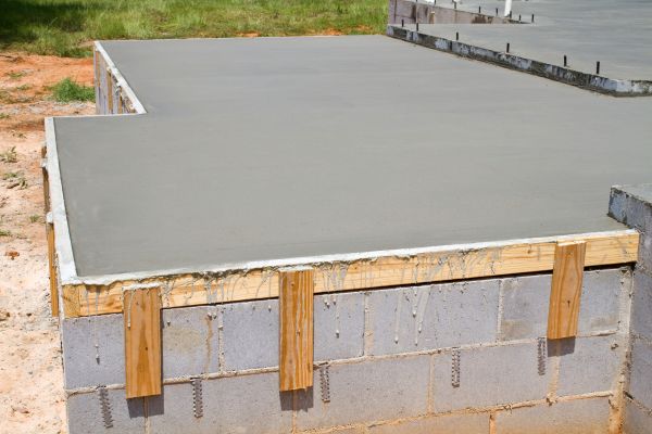 Concrete Slab Installation in Greenville