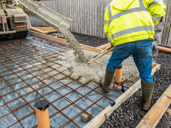 Basement Slab Pouring in Greenville