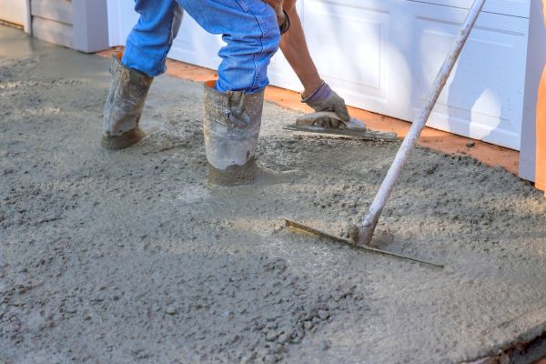 Driveway Slab Construction in Greenville