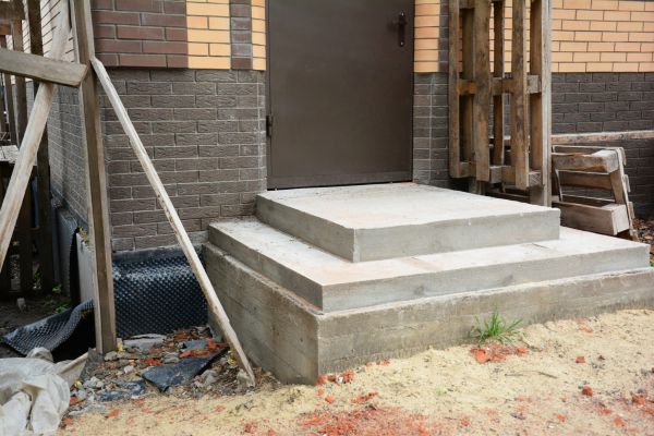 Cement Steps Construction in Greenville