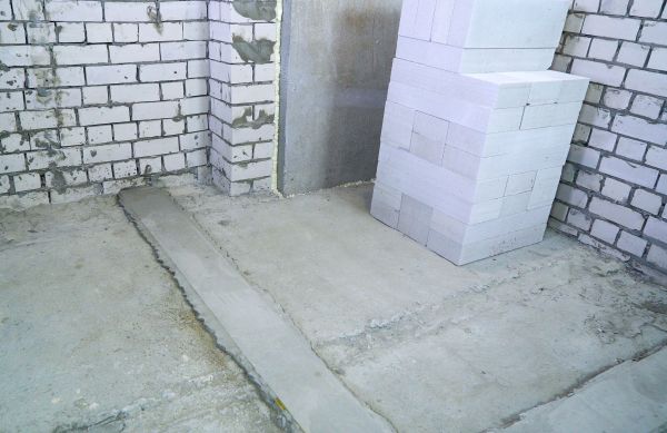 Basement Concrete Construction in Greenville