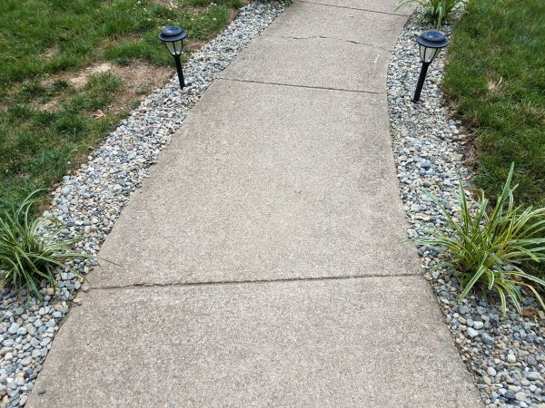 Cement Path Construction in Greenville