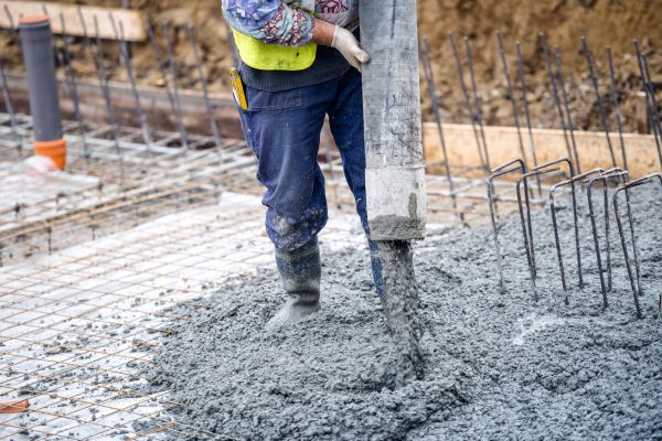 Cabin Foundation Pouring in Greenville