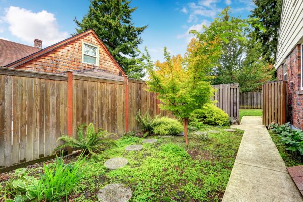 Backyard Walkway Construction in Greenville