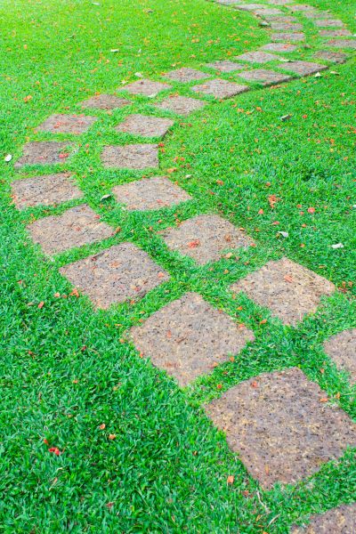Backyard Pathway Construction in Greenville